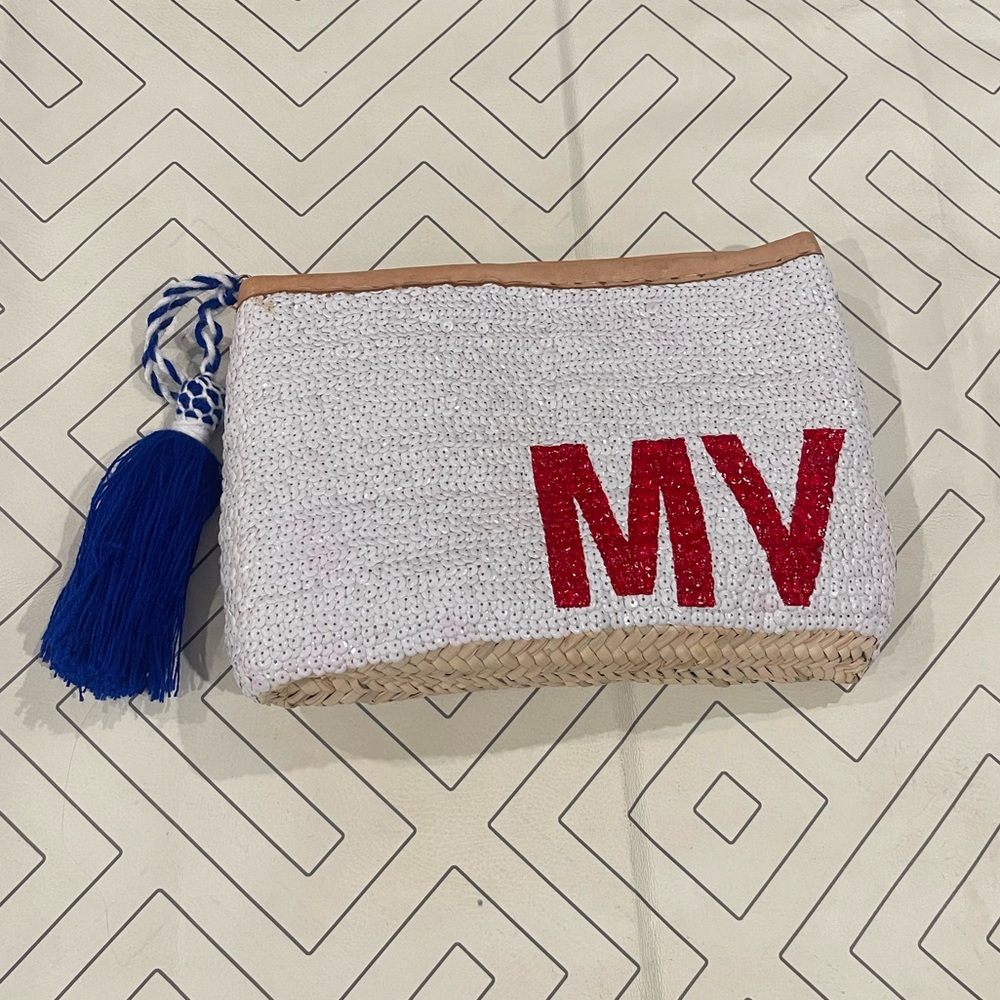 Colores Collective Straw Sequin Large Clutch - MV